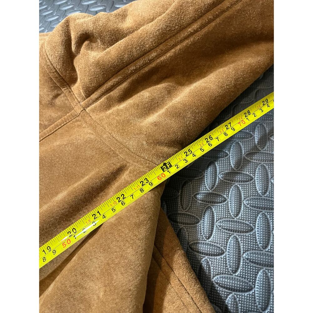 Vintage Gallery Genuine Leather‎ Faux Fur Lined Jacket Size Large Y2K Womens - Picture 7 of 12